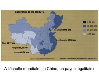A l'échelle mondiale : la Chine, un pays inégalitaire
 