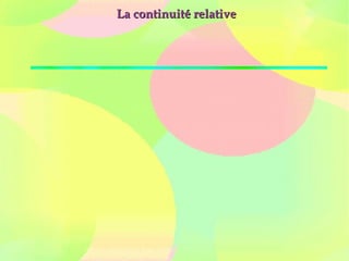 La continuité relativeLa continuité relative
 