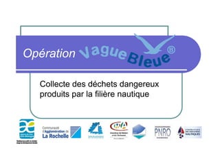 Opération
Collecte des déchets dangereux
produits par la filière nautiqueproduits par la filière nautique
 