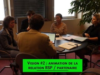 Vision #2 : animation de la
relation RSP / partenaire

 