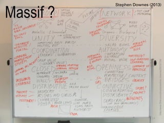 24
http://www.flickr.com/photos/stephen_downes/252157734/
Stephen Downes (2013)
Massif ?
 