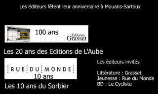 Diaporama Conférence de Presse Festival du Livre de Mouans-Sartoux 2007