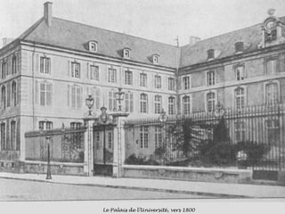Le Palais de l’Université, vers 1800 