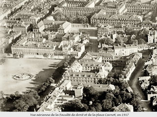 Vue aérienne de la Faculté de droit et de la place Carnot, en 1917 