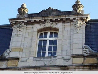 Détail de la façade rue de la Ravinelle (aujourd’hui)  