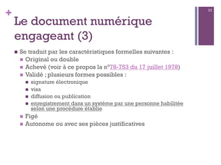 Archivage: Documents Engageants