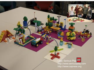 Lego Serious Play
http://www.seriousplay.com
http://www.caprese.org
 