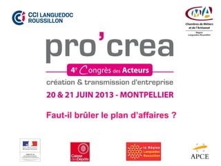 Faut-il brûler le plan d’affaires ?
 