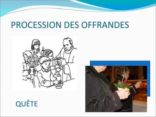 QUÊTE
PROCESSION DES OFFRANDES
 