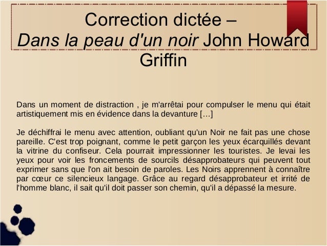Diaporama correction dictée brevet blanc Griffin clg jean moulin le p…