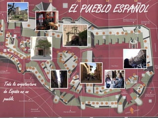 EL PUEBLO ESPAÑOL




Toda la arquitectura
de España en un
pueblo.
 