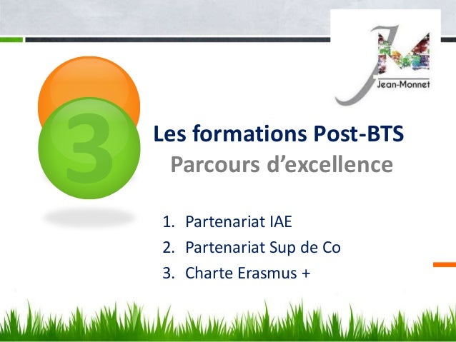 Jean Monnet - Formations et parcours post-bac et post-BTS