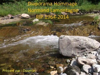Diaporama Hommage
Normand Lamontagne
RIP 1964-2014

Préparé par : Doumie

 