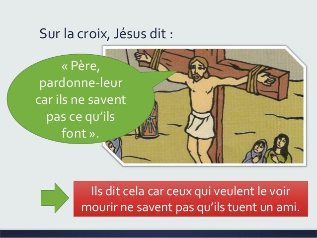 Diaporama le bon larron et Jésus sur la croix