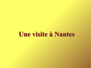 Une visite à Nantes
 