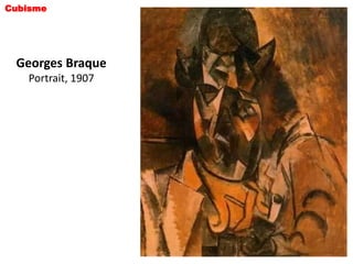 Cubisme




 Georges Braque
   Portrait, 1907
 