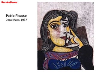 Surréalisme




   Pablo Picasso
  Dora Maar, 1937
 