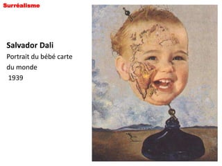 Surréalisme




 Salvador Dali
 Portrait du bébé carte
 du monde
 1939
 