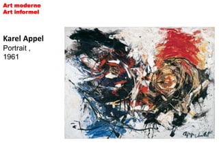 Art moderne
Art informel



Karel Appel
Portrait ,
1961
 
