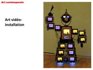 Art contemporain




  Art vidéo-
  installation
 