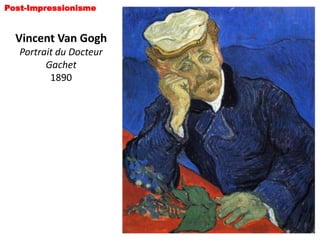 Post-Impressionisme


  Vincent Van Gogh
   Portrait du Docteur
         Gachet
          1890
 