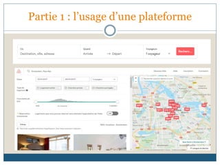 Partie 1 : l’usage d’une plateforme
 