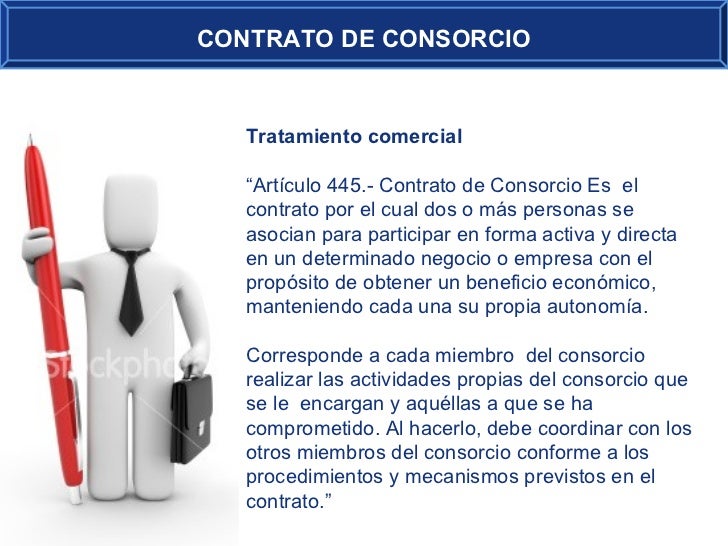 Contrato de consorcio - Diapositivas