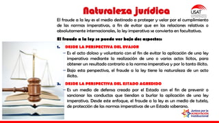 El fraude a la ley en el derecho internacional privado.pptx
