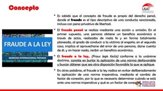 El fraude a la ley en el derecho internacional privado.pptx