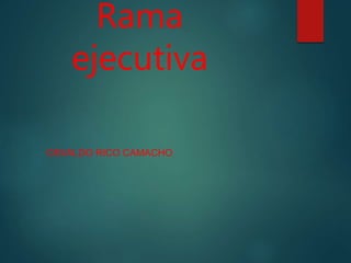 Rama
ejecutiva
OSVALDO RICO CAMACHO
 