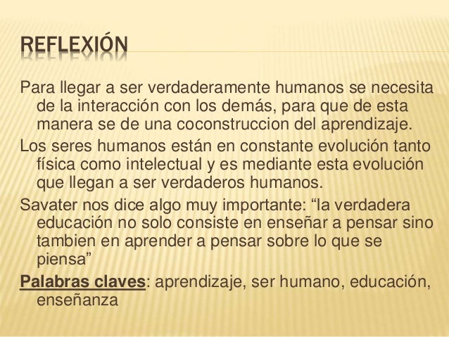 El valor de educar de Fernando savater