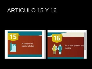 ARTICULO 15 Y 16
 