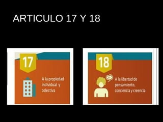 ARTICULO 17 Y 18
 