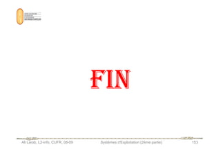 FIN
FIN
FIN
FIN
FIN
FIN
FIN
FIN
Ali Larab, L2-info, CUFR, 08-09 Systèmes d'Exploitation (2ème partie) 153
FIN
FIN
FIN
FIN
FIN
FIN
FIN
FIN
 