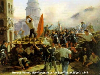 Horace Vernet, Barricade de la rue Soufﬂot, le 25 juin 1848
 