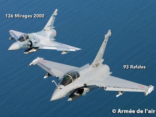 93 Rafales
136 Mirages 2000
 