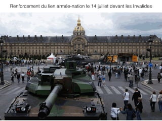Renforcement du lien armée-nation le 14 juillet devant les Invalides
 