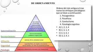 DE ORDENAMIENTO
 
