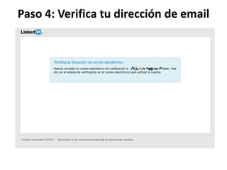 Paso 4: Verifica tu dirección de email
 