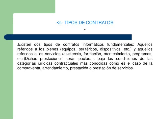CONTRATOS INFORMATICOS