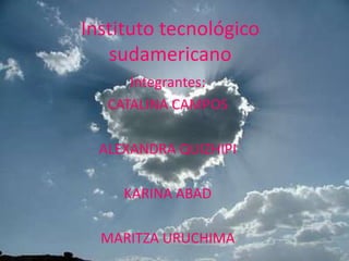 Instituto tecnológico sudamericano Integrantes: CATALINA CAMPOS ALEXANDRA QUIZHIPI KARINA ABAD MARITZA URUCHIMA 