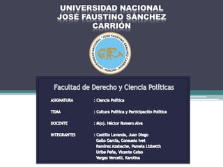 UNIVERSIDAD NACIONAL
JOSÉ FAUSTINO SÁNCHEZ
       CARRIÓN




        HUACHO - 2011
 
