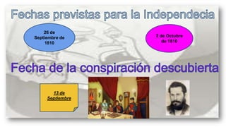 26 de
Septiembre de
1810

13 de
Septiembre

2 de Octubre
de 1810

 