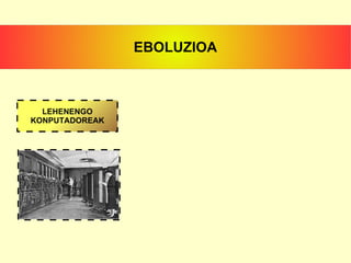 EBOLUZIOA LEHENENGO KONPUTADOREAK 
