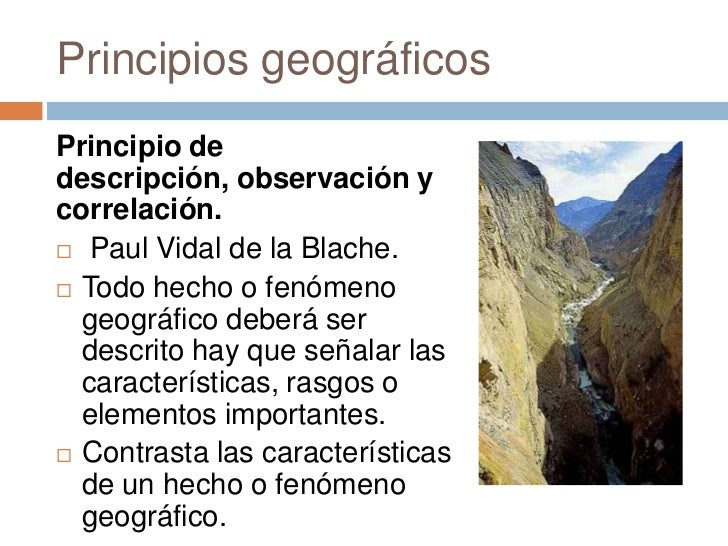 Principios geograficos