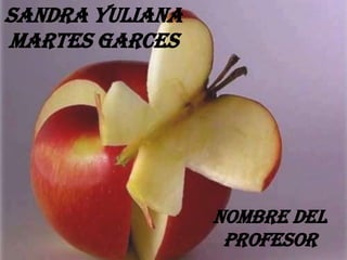 SANDRA YULIANA MARTES GARCES NOMBRE DEL PROFESOR 