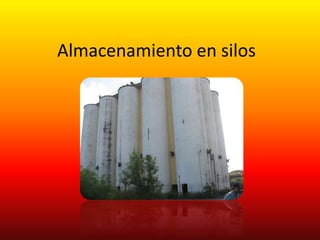 Almacenamiento en silos
 