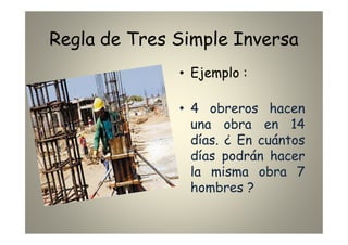 Diapositivas Regla de Tres Simple