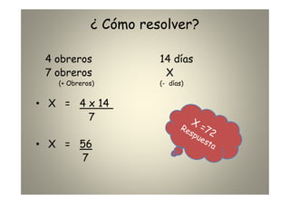 Diapositivas Regla de Tres Simple