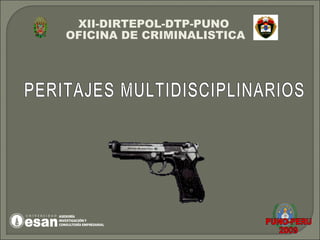 XII-DIRTEPOL-DTP-PUNO
OFICINA DE CRIMINALISTICA
 